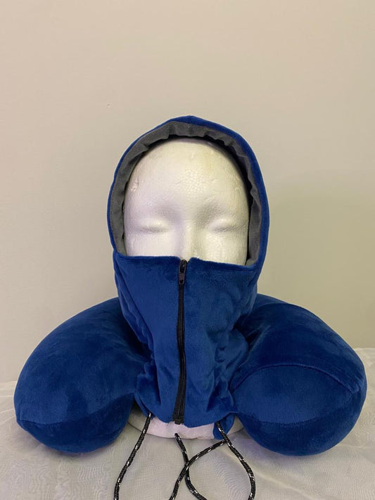 Neck Pillow with mouth covering Hoodie